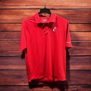 Cincinnati Bearcats Columbia Golf Polo Shirt Logo Size XL